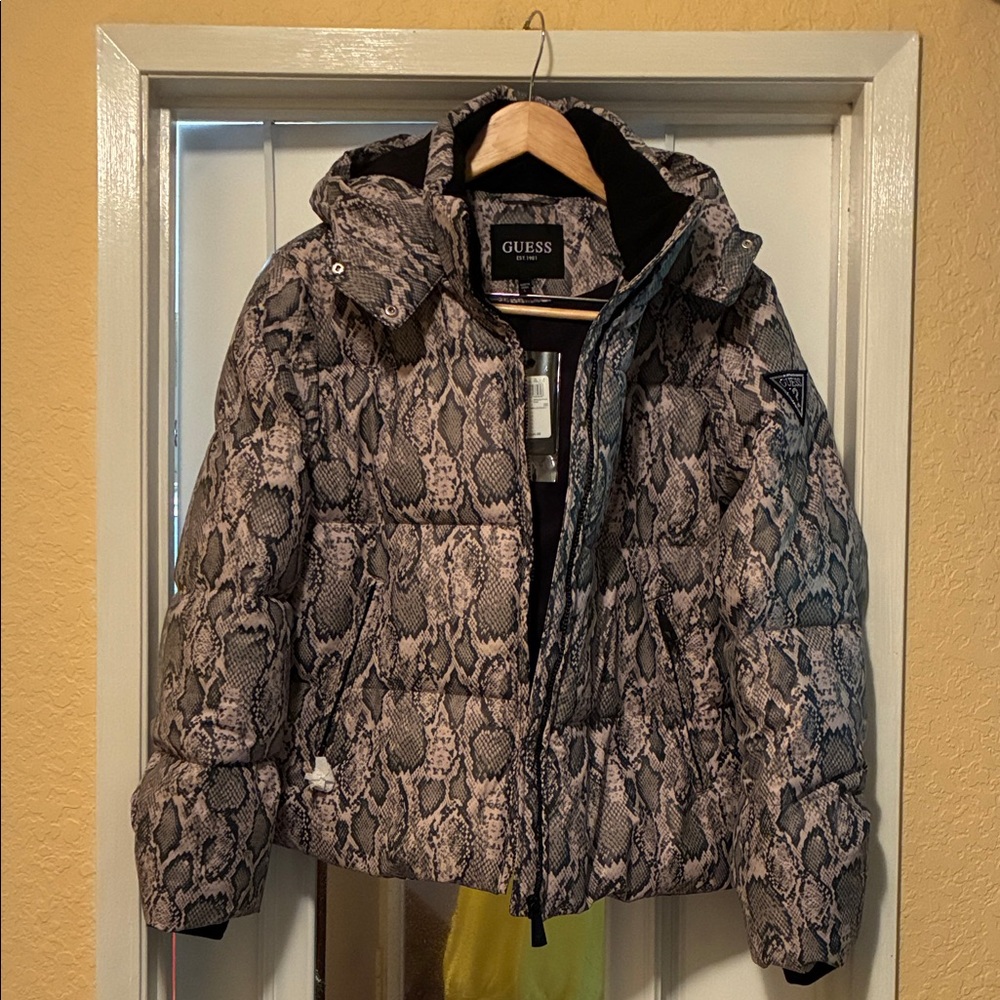 Guess Snake Print Ski Jacket